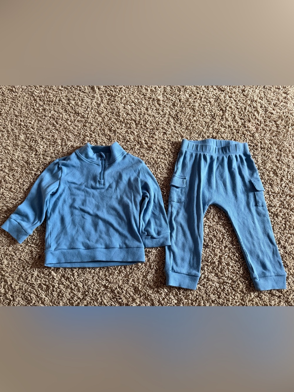 Cloud Island 2-Piece Blue Outfit Set 18M